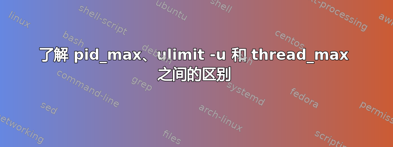 了解 pid_max、ulimit -u 和 thread_max 之间的区别