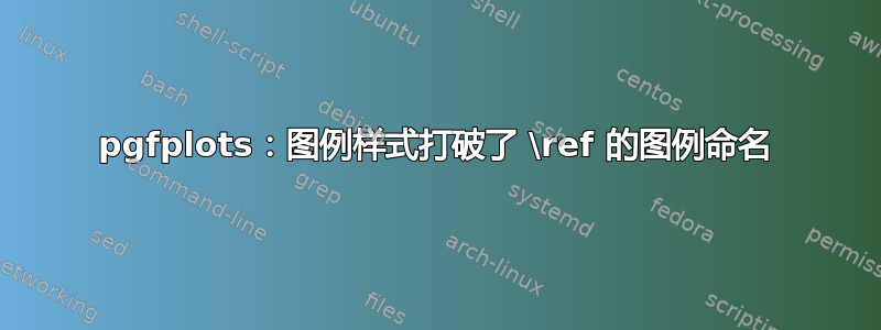 pgfplots：图例样式打破了 \ref 的图例命名