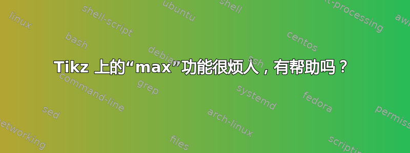 Tikz 上的“max”功能很烦人，有帮助吗？