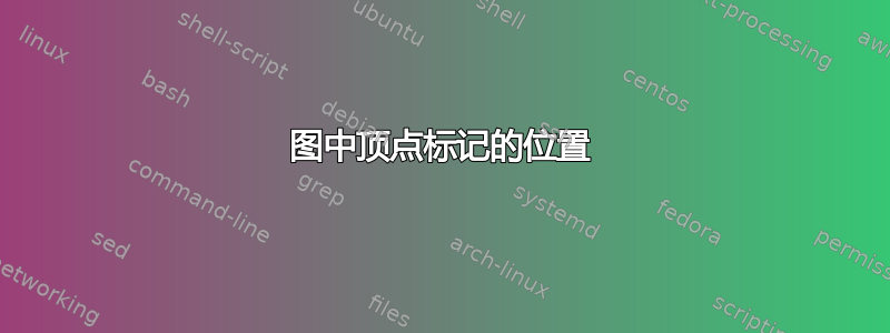 图中顶点标记的位置