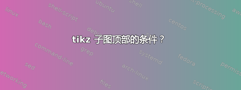 tikz 子图顶部的条件？