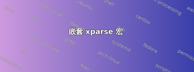 嵌套 xparse 宏