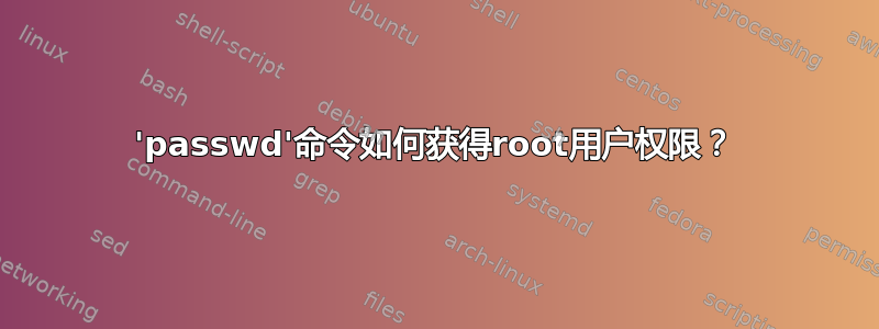 'passwd'命令如何获得root用户权限？