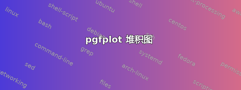 pgfplot 堆积图