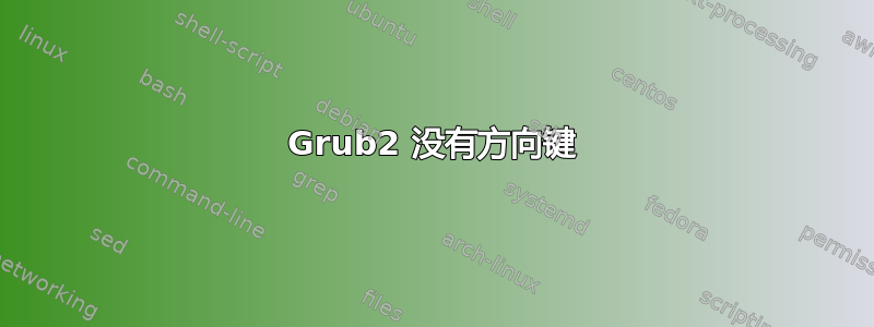 Grub2 没有方向键