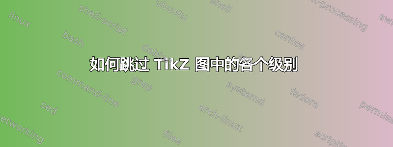 如何跳过 TikZ 图中的各个级别