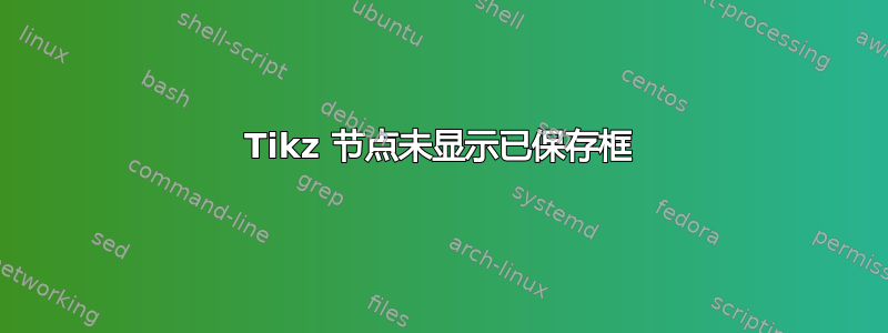 Tikz 节点未显示已保存框