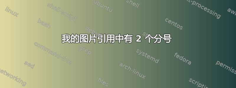 我的图片引用中有 2 个分号