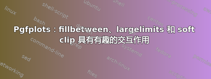 Pgfplots：fillbetween、largelimits 和 soft clip 具有有趣的交互作用