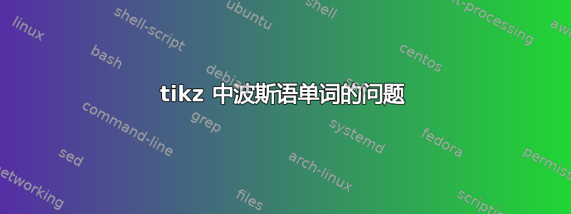 tikz 中波斯语单词的问题