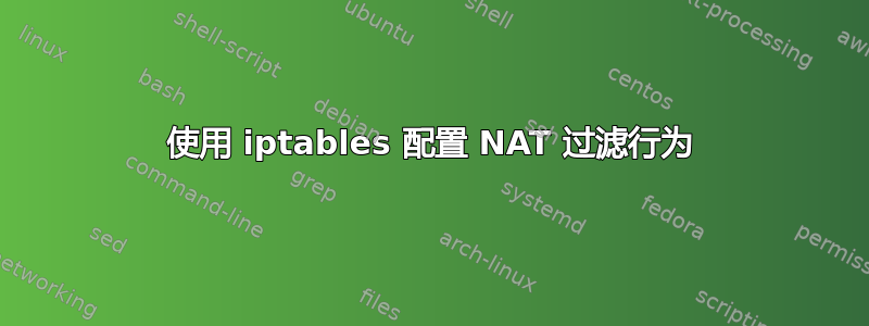 使用 iptables 配置 NAT 过滤行为