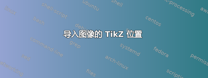 导入图像的 TikZ 位置