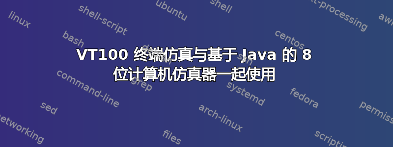 VT100 终端仿真与基于 Java 的 8 位计算机仿真器一起使用