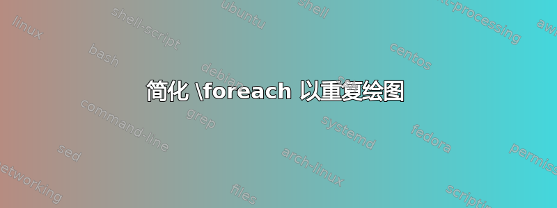 简化 \foreach 以重复绘图