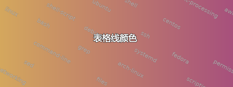 表格线颜色