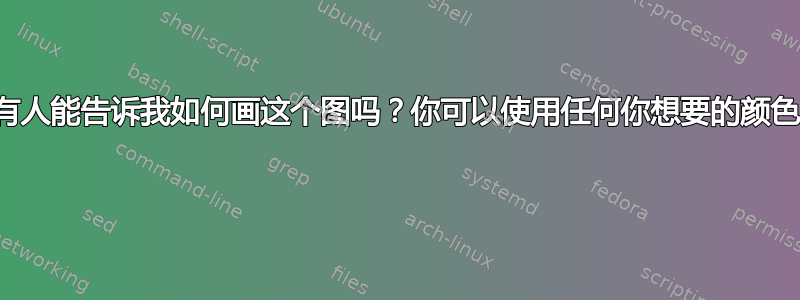 有人能告诉我如何画这个图吗？你可以使用任何你想要的颜色 