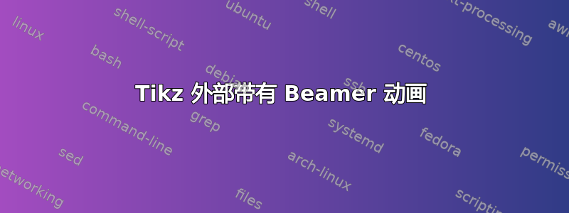 Tikz 外部带有 Beamer 动画