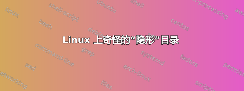 Linux 上奇怪的“隐形”目录