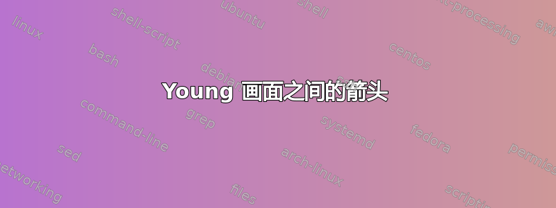 Young 画面之间的箭头