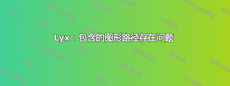 Lyx：包含的图形路径存在问题