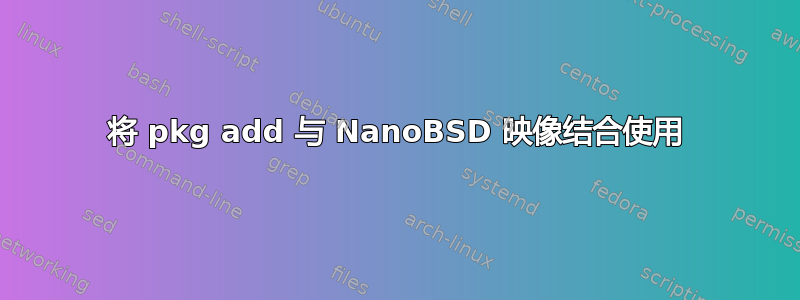 将 pkg add 与 NanoBSD 映像结合使用