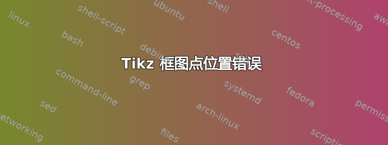 Tikz 框图点位置错误