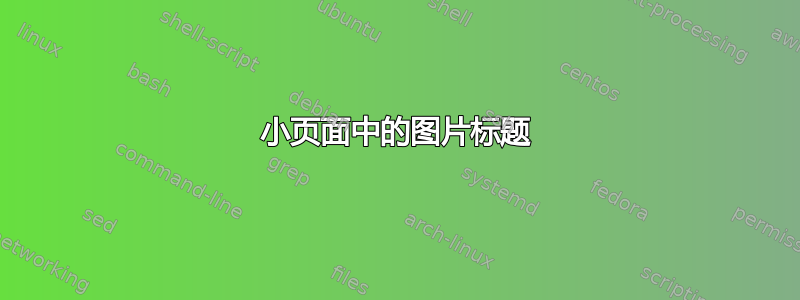 小页面中的图片标题