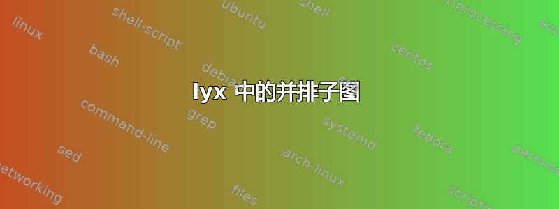 lyx 中的并排子图