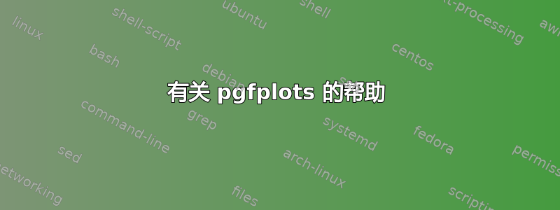 有关 pgfplots 的帮助