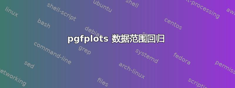 pgfplots 数据范围回归