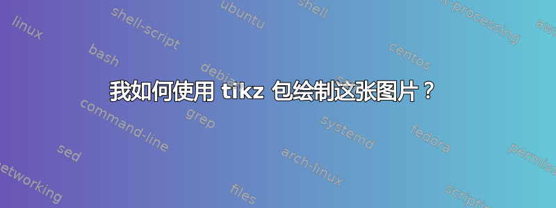 我如何使用 tikz 包绘制这张图片？