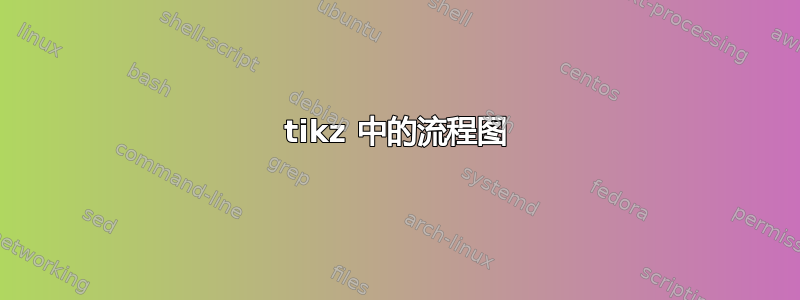 tikz 中的流程图