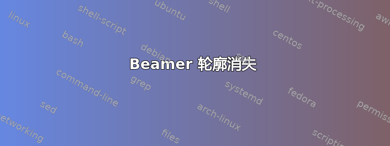 Beamer 轮廓消失