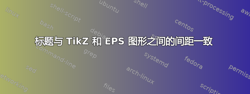 标题与 TikZ 和 EPS 图形之间的间距一致