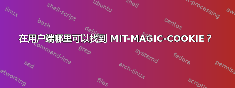 在用户端哪里可以找到 MIT-MAGIC-COOKIE？