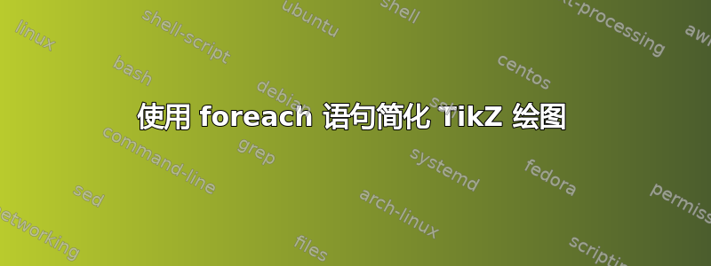 使用 foreach 语句简化 TikZ 绘图