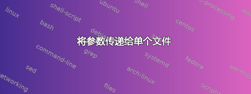 将参数传递给单个文件