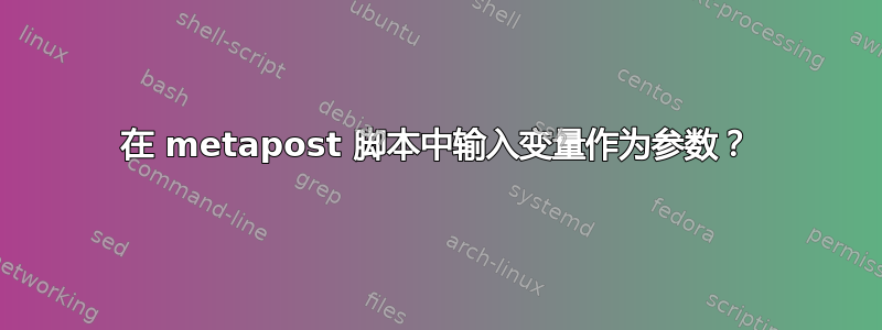 在 metapost 脚本中输入变量作为参数？