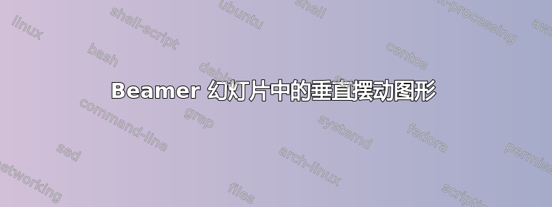 Beamer 幻灯片中的垂直摆动图形