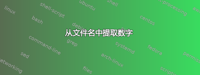 从文件名中提取数字