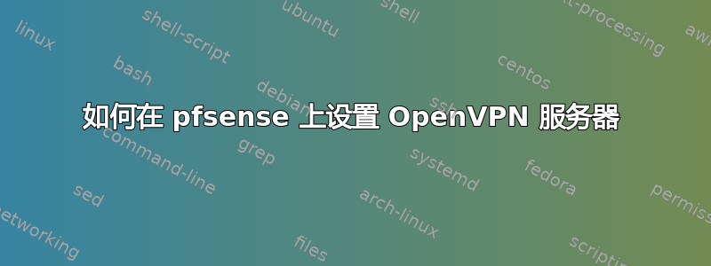 如何在 pfsense 上设置 OpenVPN 服务器