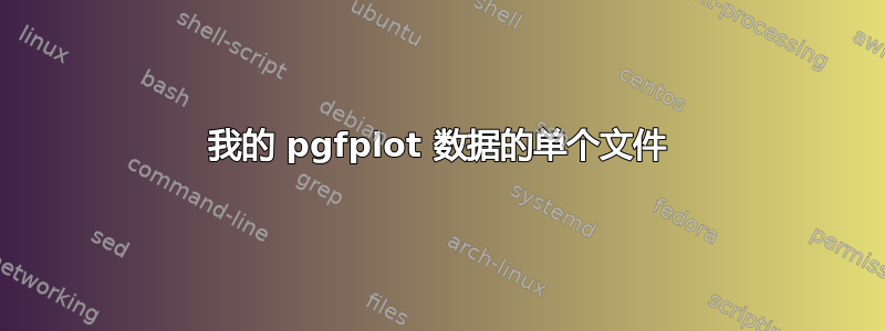 我的 pgfplot 数据的单个文件