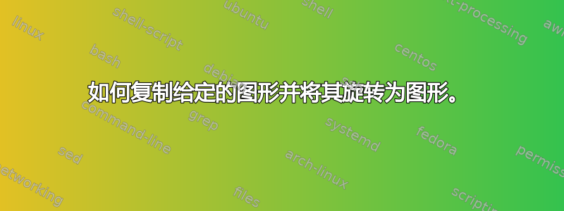 如何复制给定的图形并将其旋转为图形。