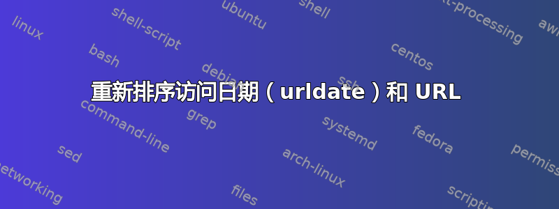 重新排序访问日期（urldate）和 URL