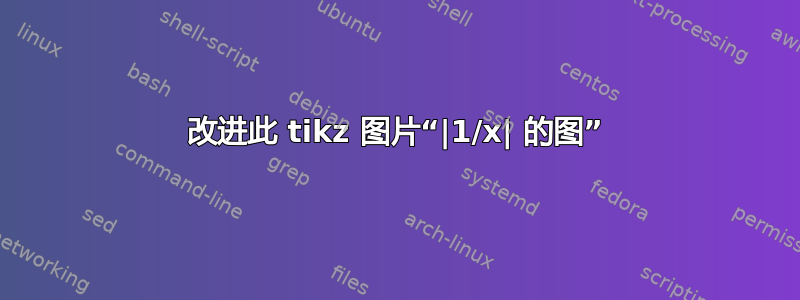 改进此 tikz 图片“|1/x| 的图”