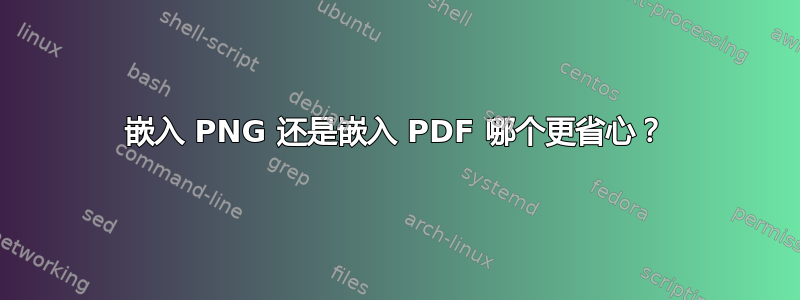 嵌入 PNG 还是嵌入 PDF 哪个更省心？