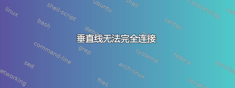 垂直线无法完全连接