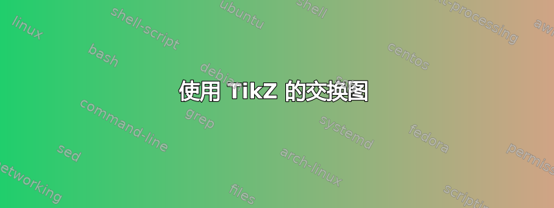 使用 TikZ 的交换图