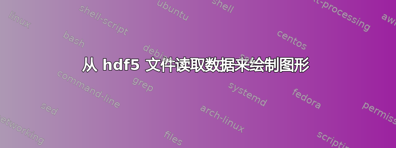 从 hdf5 文件读取数据来绘制图形