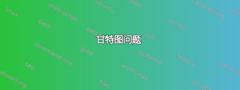 甘特图问题